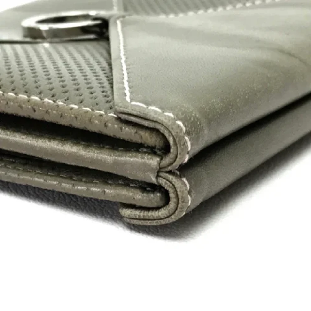 Loewe Pre-owned Leather wallets Green Dames
