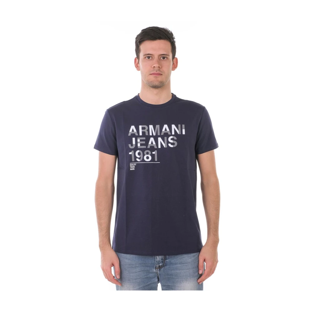 Armani Jeans Men's Blue T-Shirt Sweatshirt