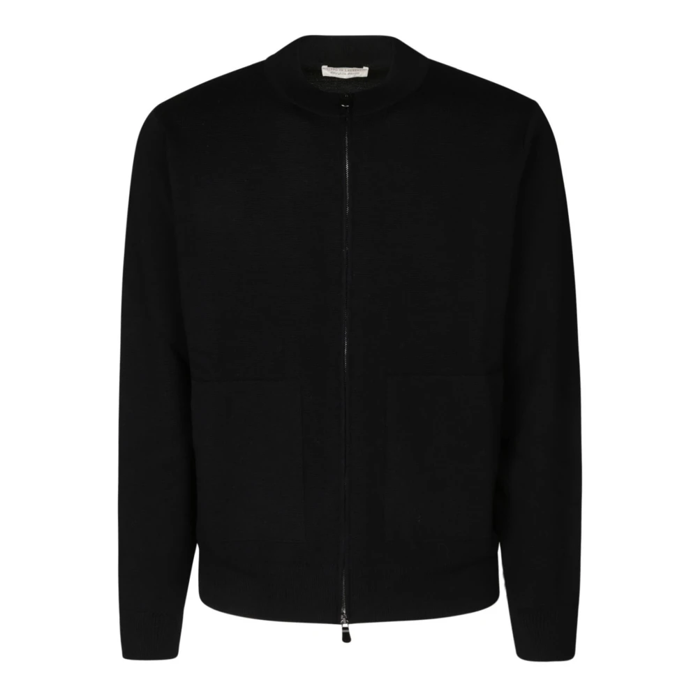 Filippo De Laurentiis Zip Bomber Sweater Black Heren