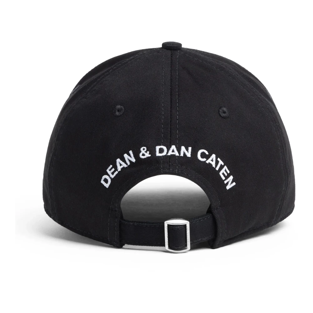 Dsquared2 Zwarte baseballpet met Maxi-logo Black Heren