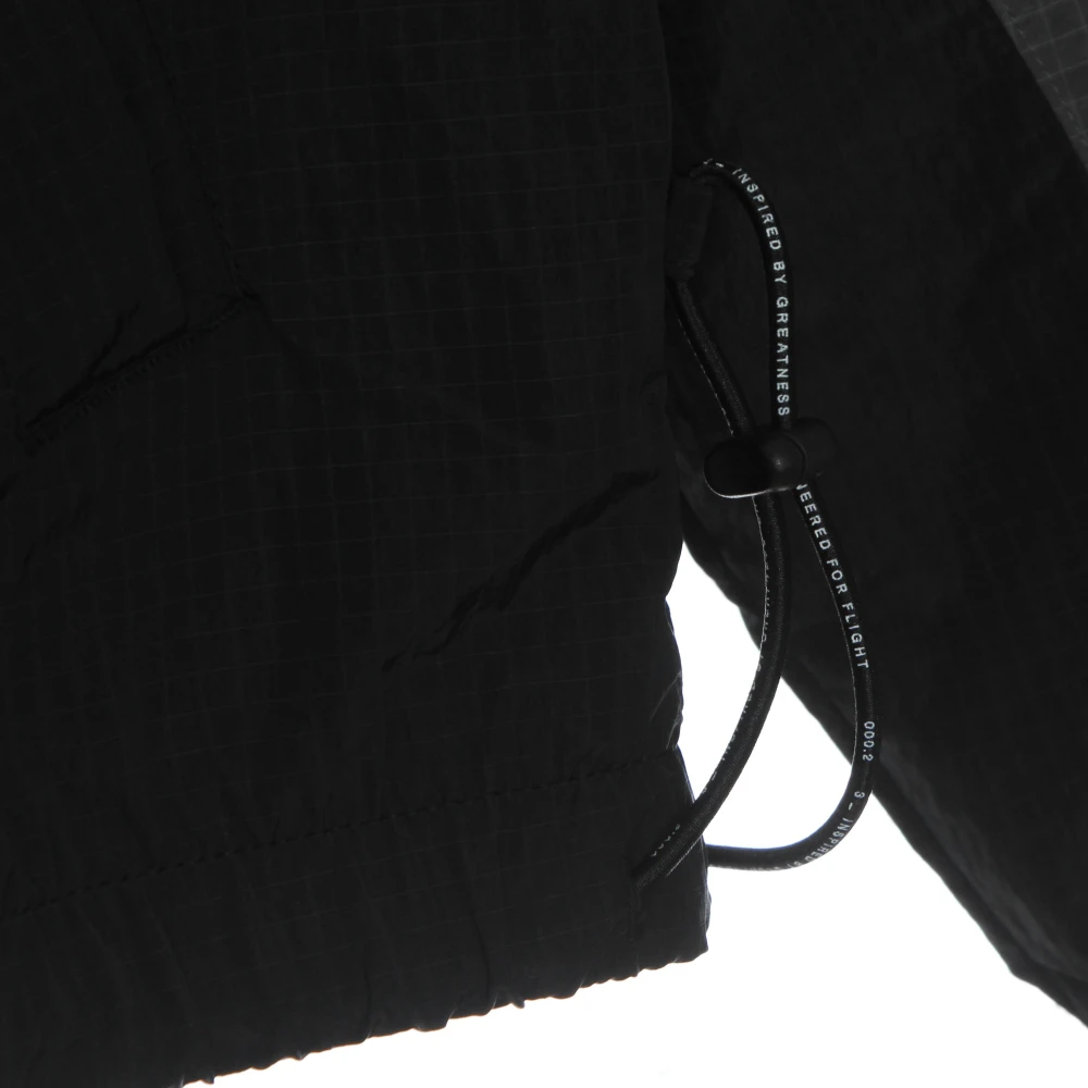 Jordan Engineered Geweven Trainingspak Jas Zwart Grijs Wit Black Heren