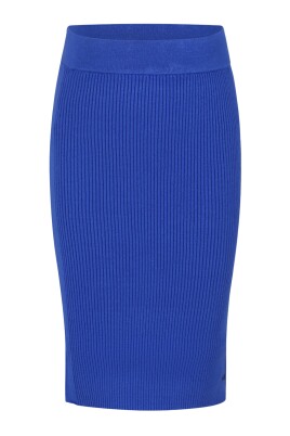 jupe-bleue-cotelee-a-taille-elastique