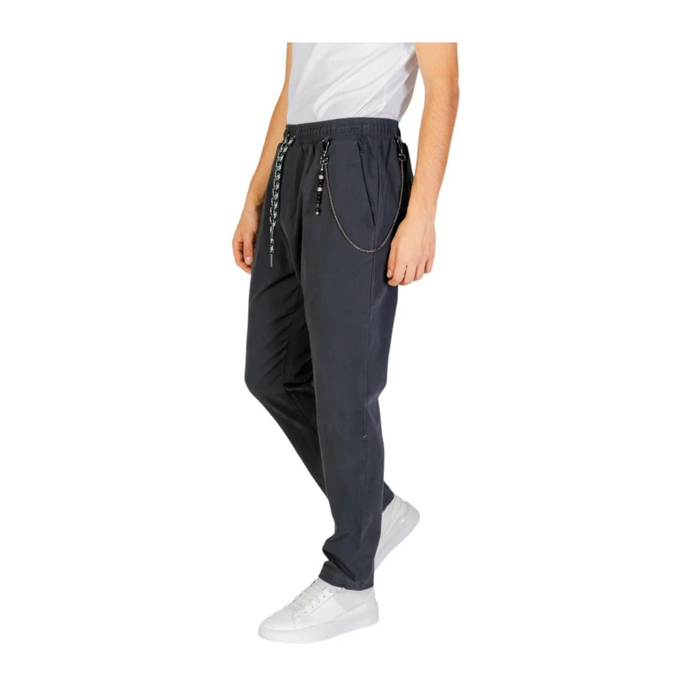 Gianni Lupo Grijze Katoenmix Stretchbroek Herfst Winter Gray Heren