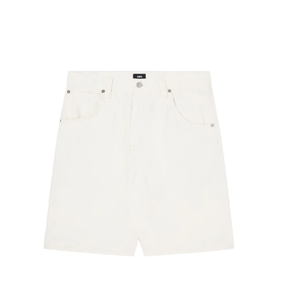 Edwin Natuurlijke kleur Bermuda Shorts Loose Fit White Dames