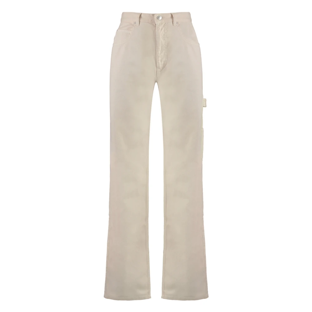 Isabel marant Cargo Broek met Zakken op Linkerbeen Beige Dames