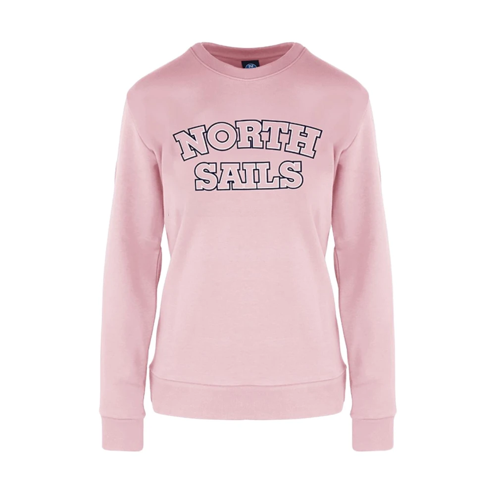 North Sails Dames Sweatshirt Ronde Hals Katoen Polyester Pink Dames
