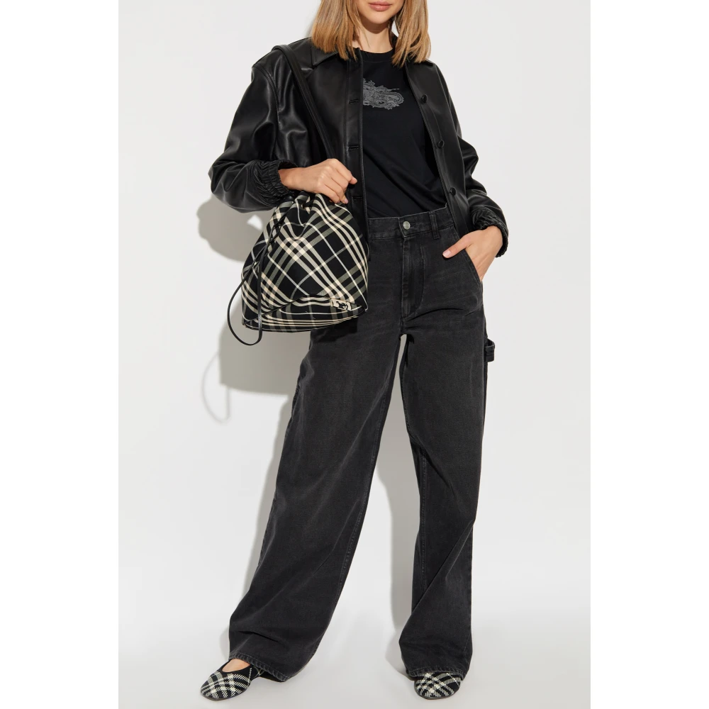 Burberry Katoenen T-shirt Black Dames