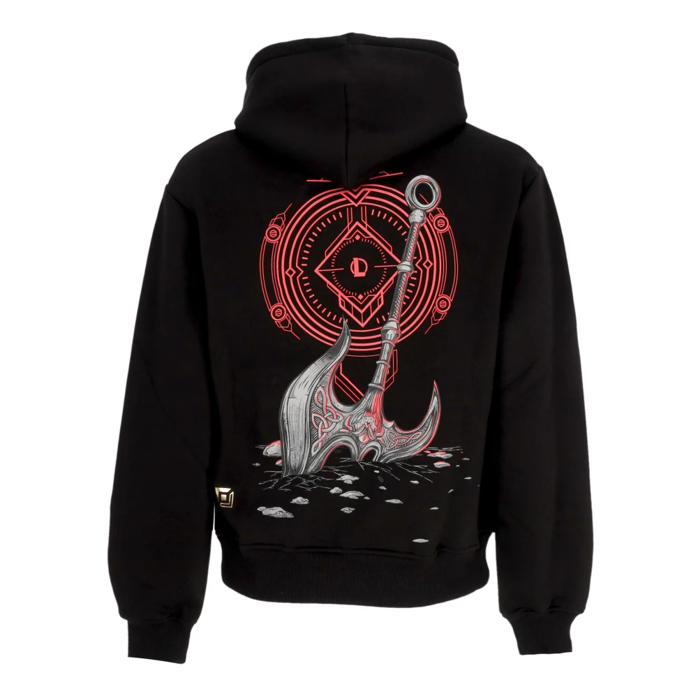 Dolly Noire Zwarte hoodie met voorvak Black Heren