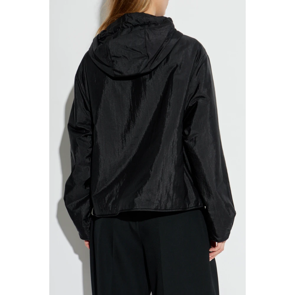 Jil Sander Gewatteerde jas Black Dames