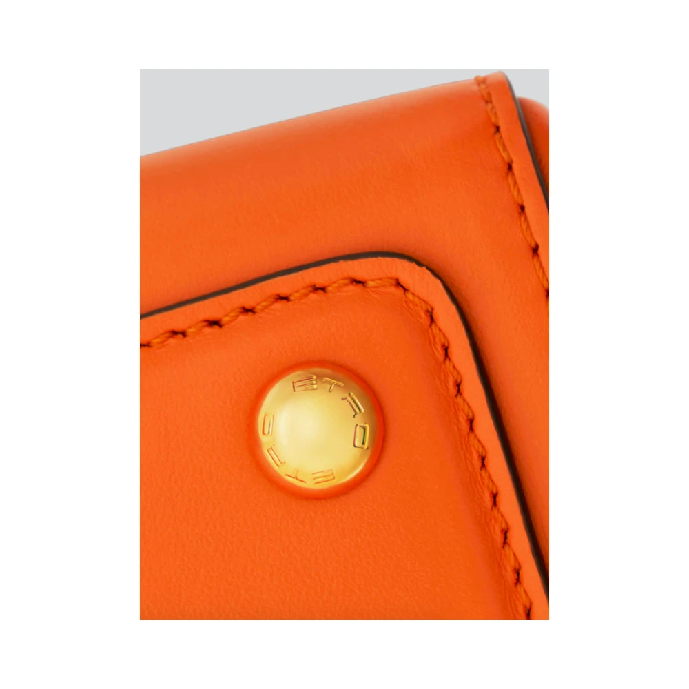ETRO Oranje Leren Mini Tas met Metalen Sluiting Orange Dames