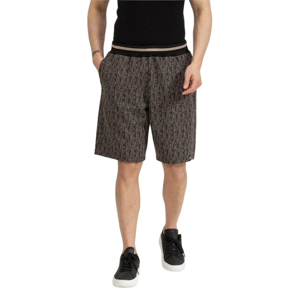 Emporio Armani Men's Black Casual Shorts, 2XL, Bermuda Shorts