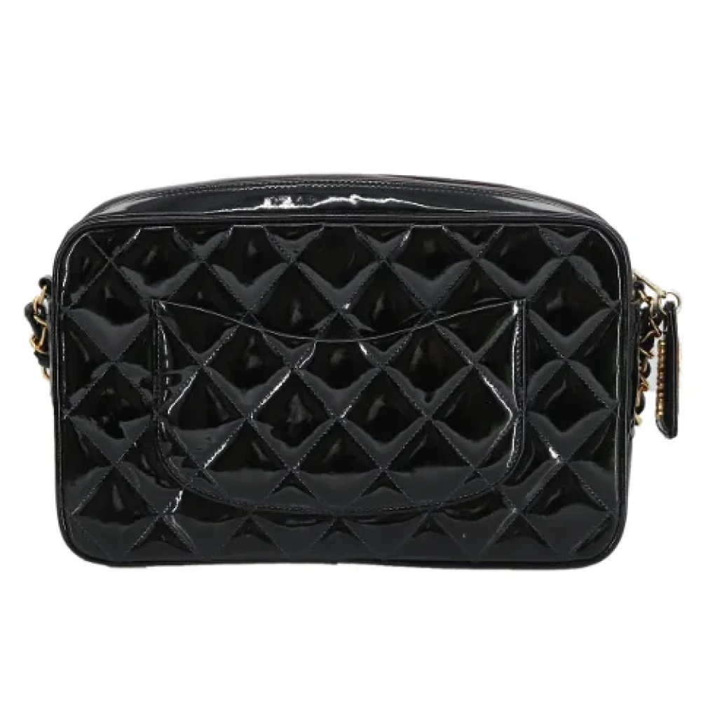Chanel Vintage Pre-owned Leather shoulder-bags Black Dames