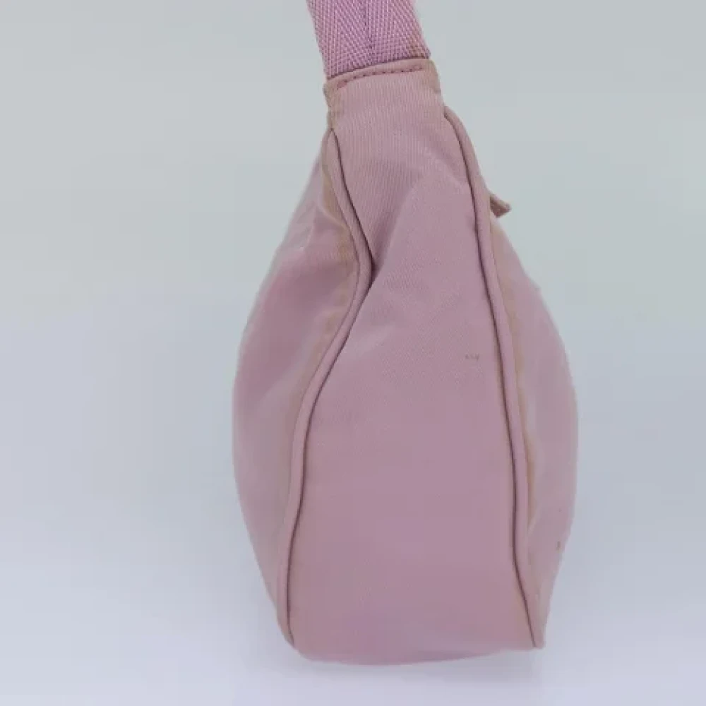 Prada Vintage Pre-owned Nylon handbags Pink Dames
