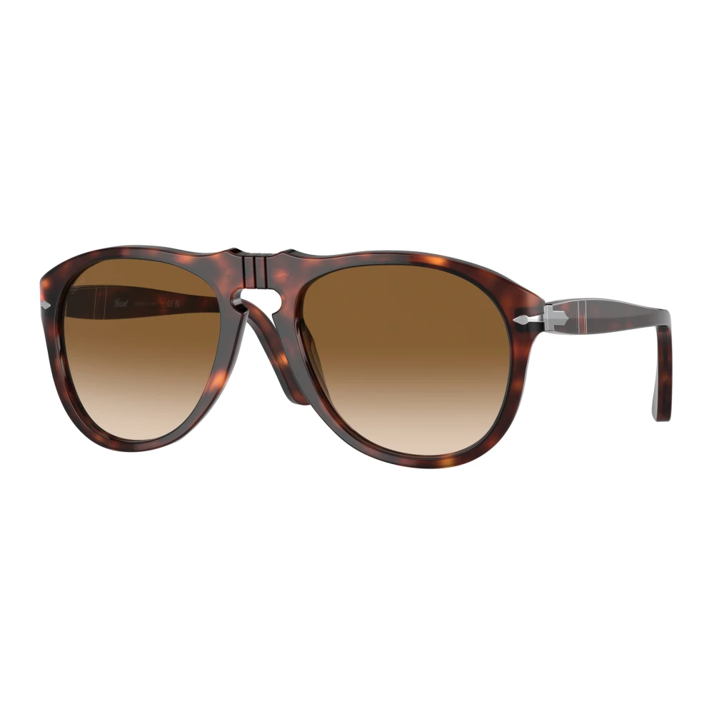 Persol Brown Sunglasses, Male, 54 Mm, Havana Sunglasses With Gradient Lenses