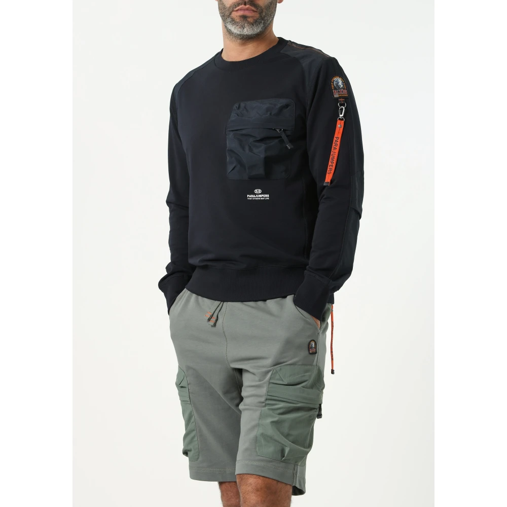 Parajumpers Zwarte Sabre Crewneck Sweatshirt Black Heren