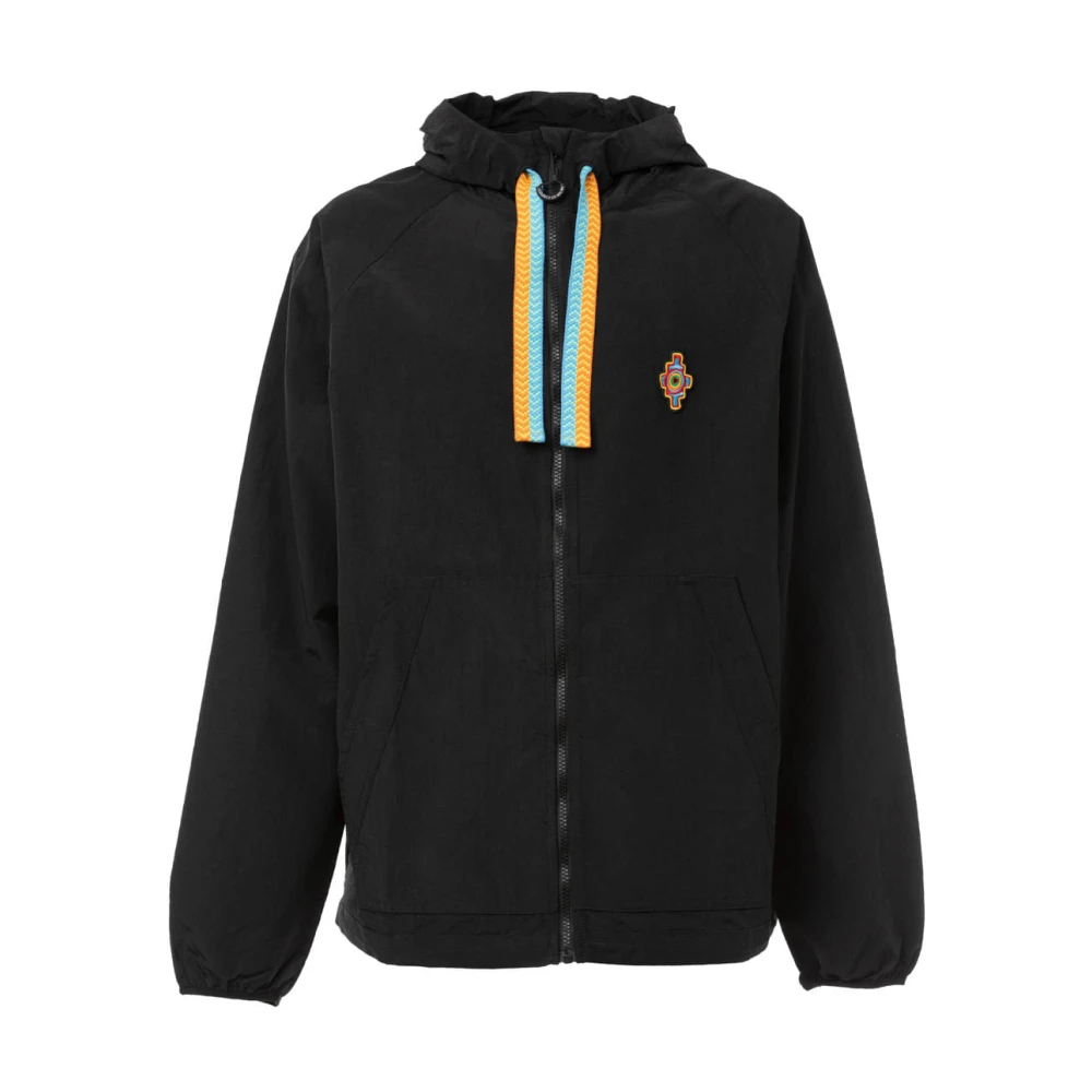 Marcelo Burlon Zwarte Verenprint Jas Black Heren