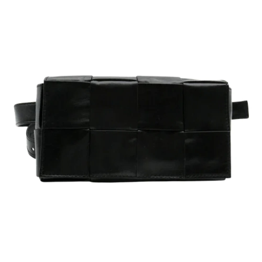 Bottega Veneta Vintage Pre-owned Leather crossbody-bags Black Dames