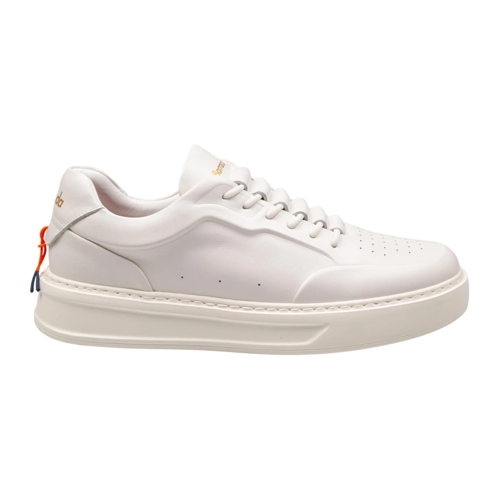 Barracuda Witte Nappa Leren Slip-On Sneakers Heren Schoenen