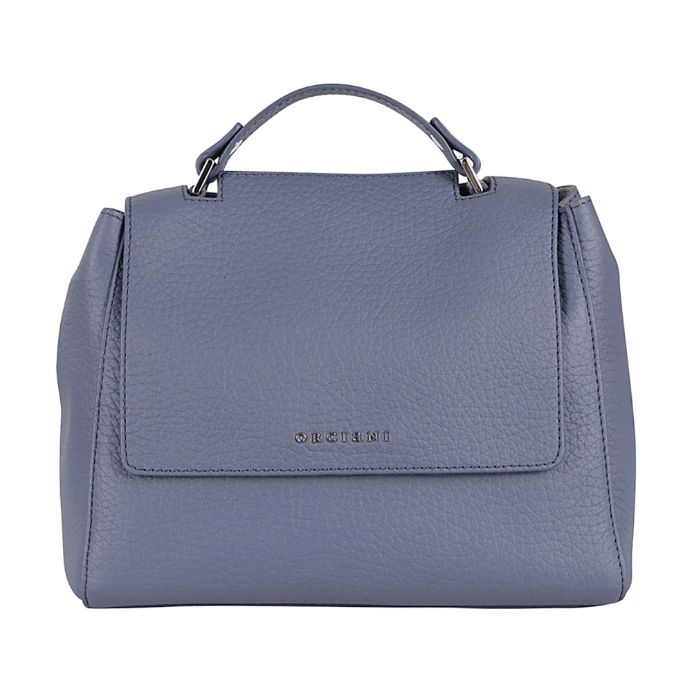 Orciani Zachte Sveva Leren Tas Blue Dames