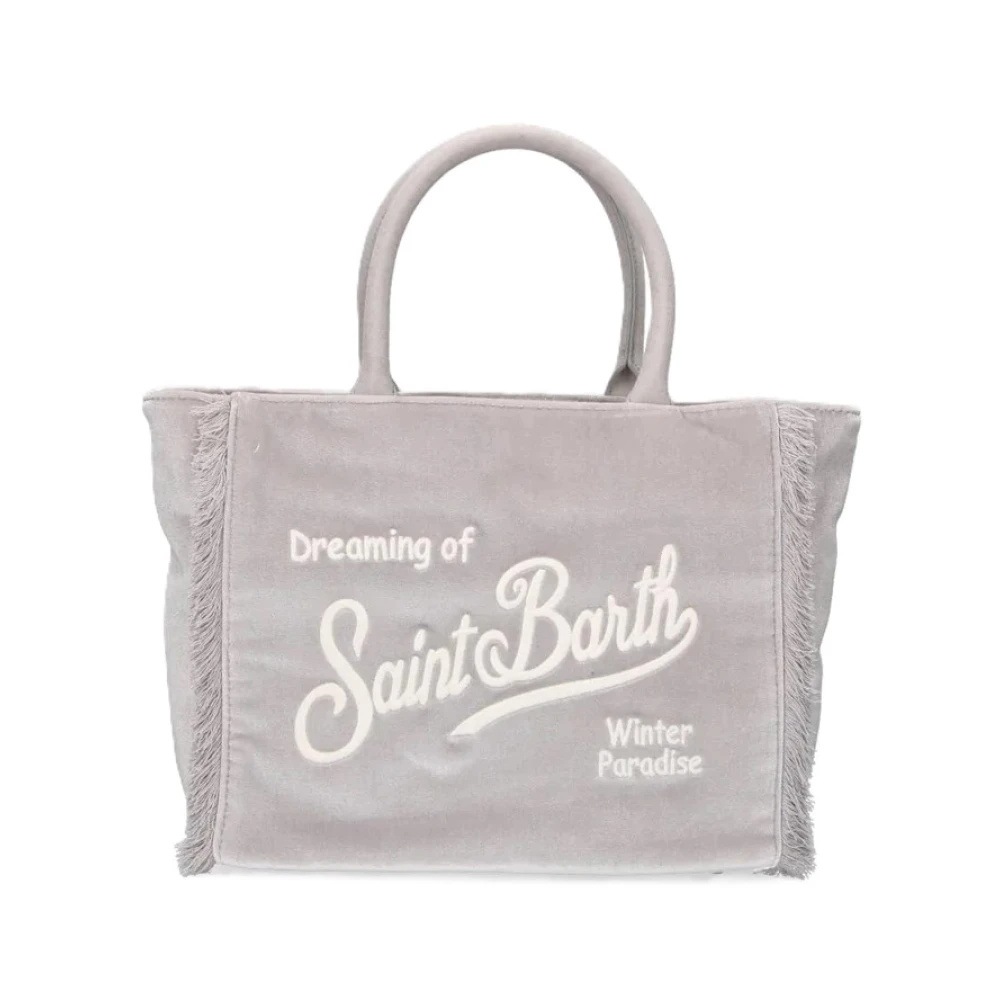 Mc2 Saint Barth Women's Gray Colette Velvet Handbag