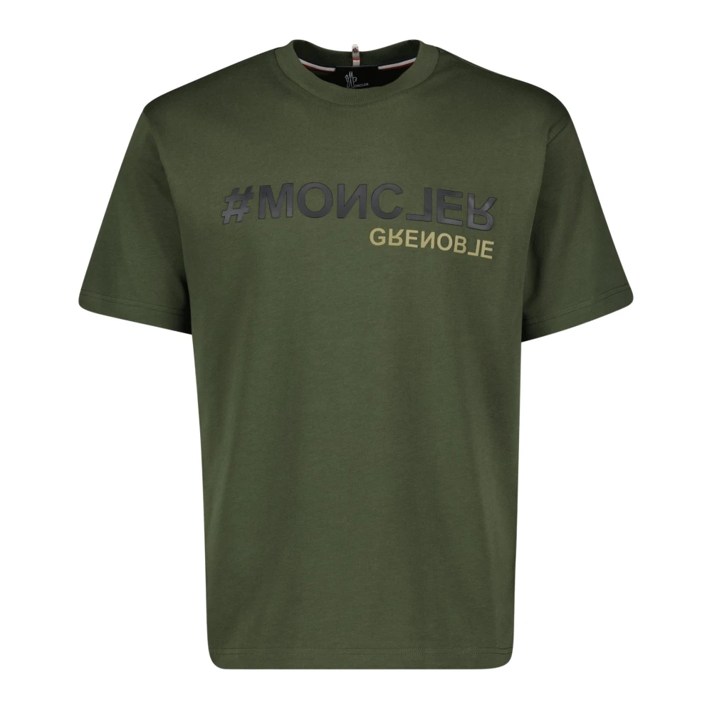 Moncler Groene Khaki T-shirt Grenoble Collectie Green Heren