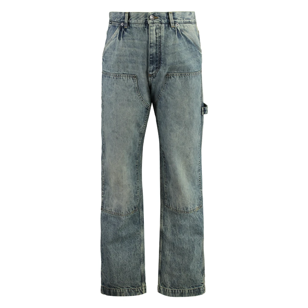 Dolce & Gabbana Klassieke denim jeans met metalen details Blue Heren