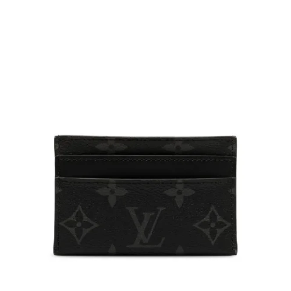 Louis Vuitton Vintage Pre-owned Plastic wallets Black Heren