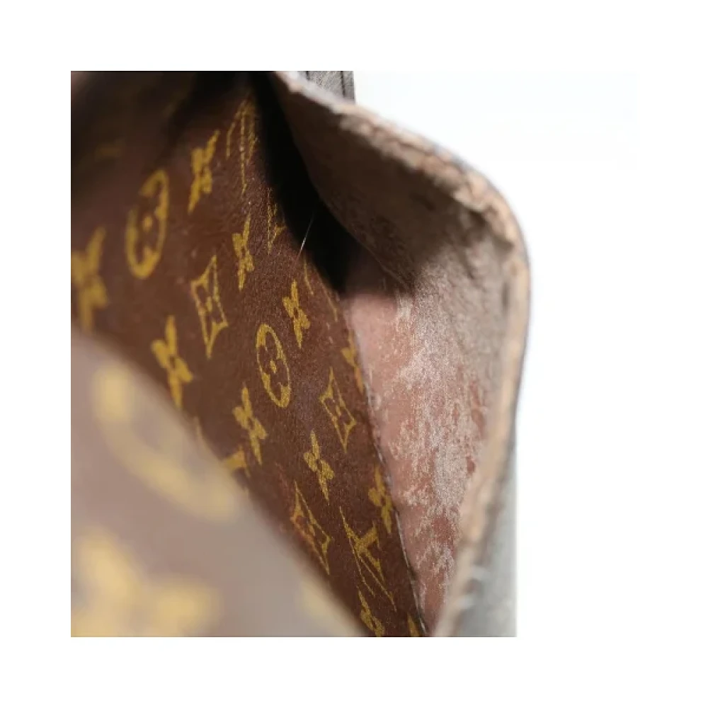 Louis Vuitton Vintage Tweedehands Bruin Canvas Louis Vuitton Schoudertassen Brown Dames