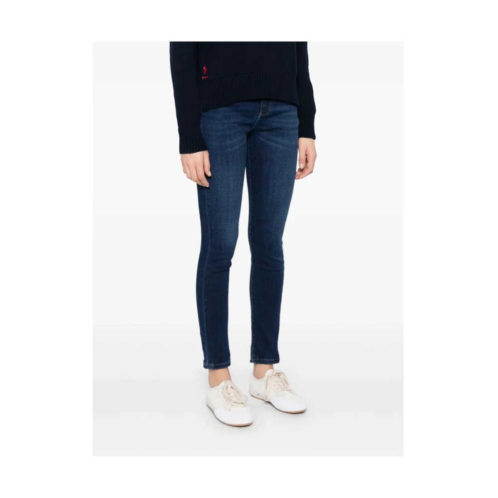 Lois Indigo Blauwe Klassieke Vijf Zakken Jeans Blue Dames