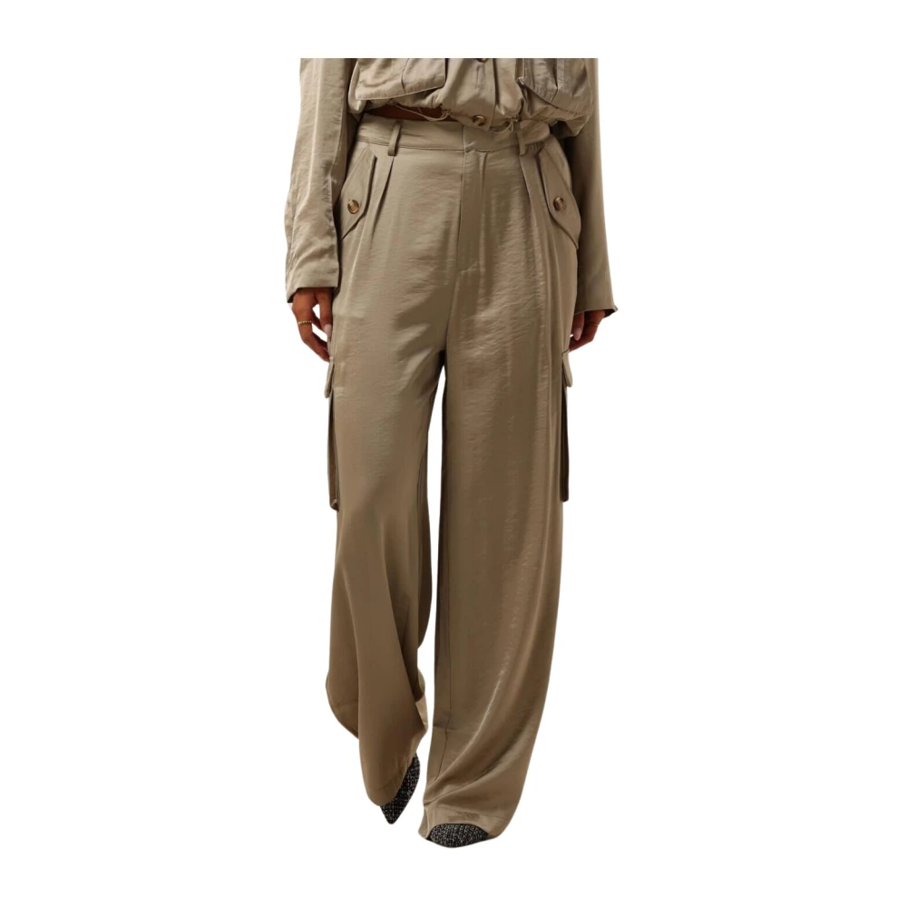 Aaiko Veelzijdige Cargobroek Lotta Pes 526 Beige Dames