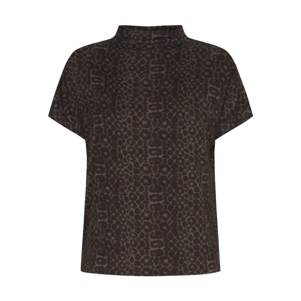 No man's land Mouwloze Top Brown Dames