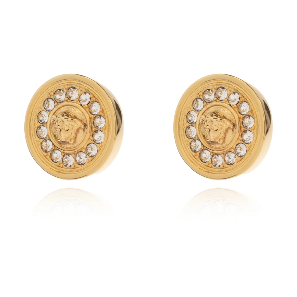 Versace Donna Giallo - Orecchini Medusa Crystal - Accessories - One Size