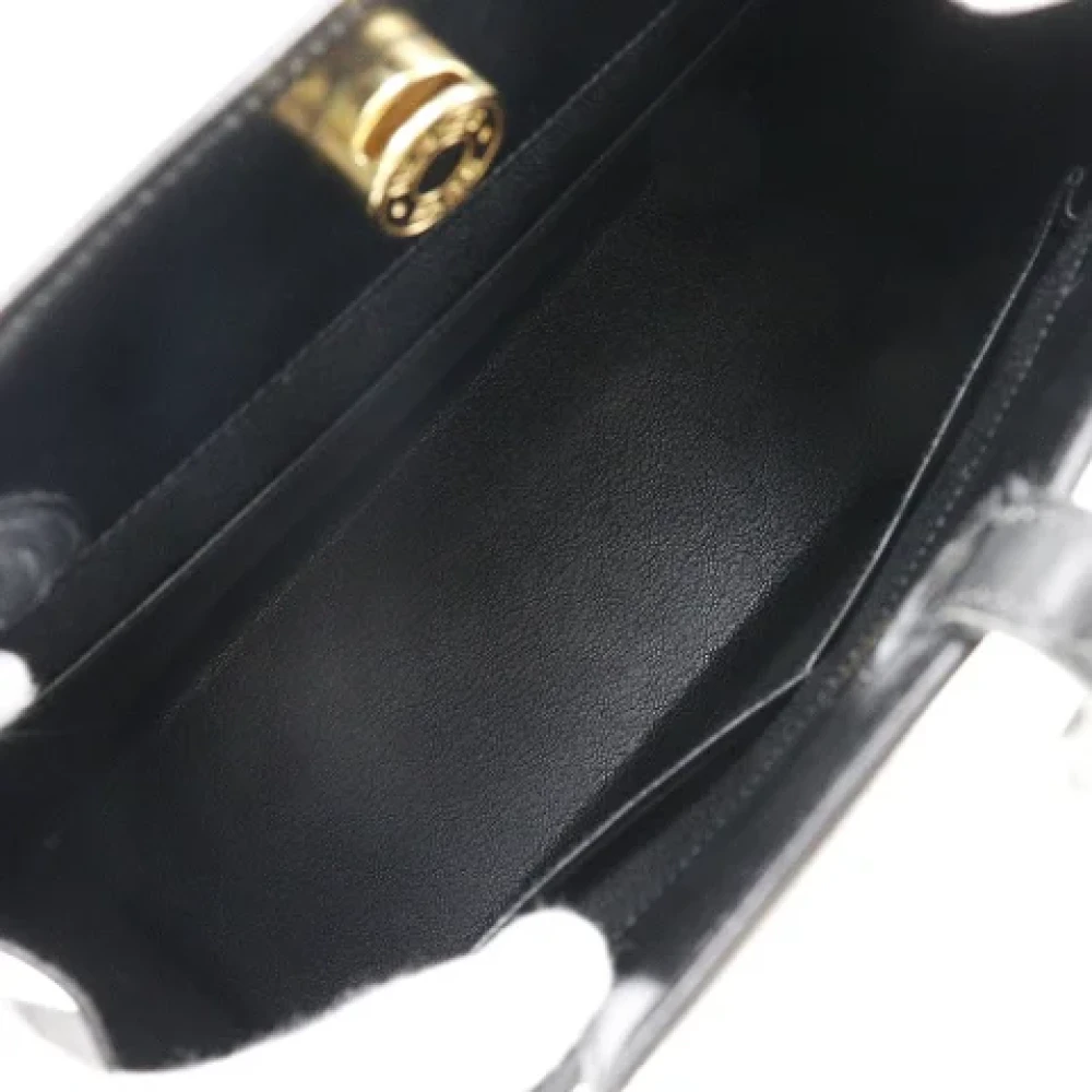Hermès Vintage Pre-owned Leather handbags Black Dames