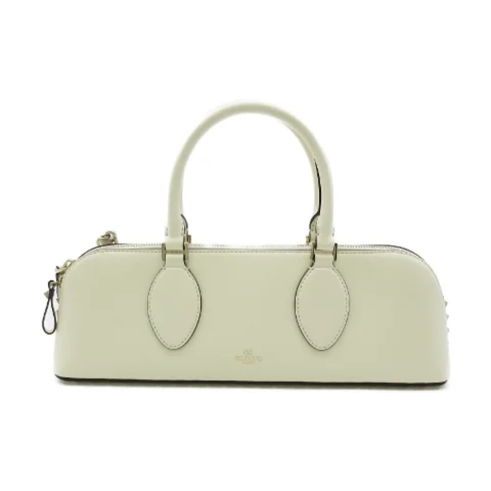 Valentino Vintage Pre-owned Leather handbags Beige Dames