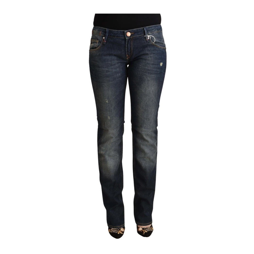 Acht Women's Blue Slim Fit Jeans, W26, Low Waist Skinny Denim Jeans