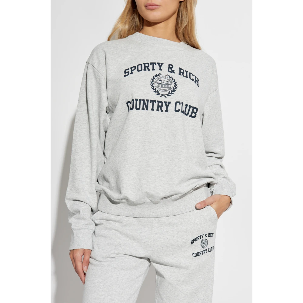 Sporty & Rich Sweatshirt uit de Wall Street collectie Gray Unisex