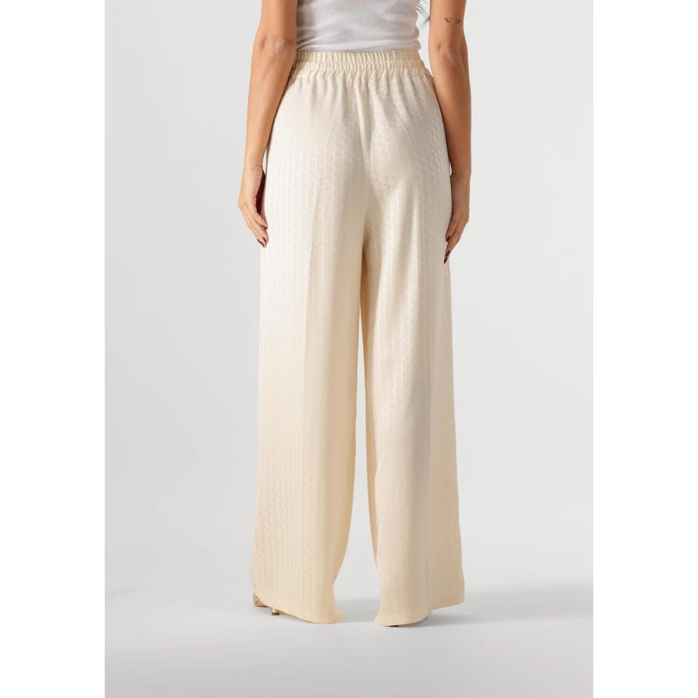 Ibana Wijde Ecru Paline Broek Beige Dames