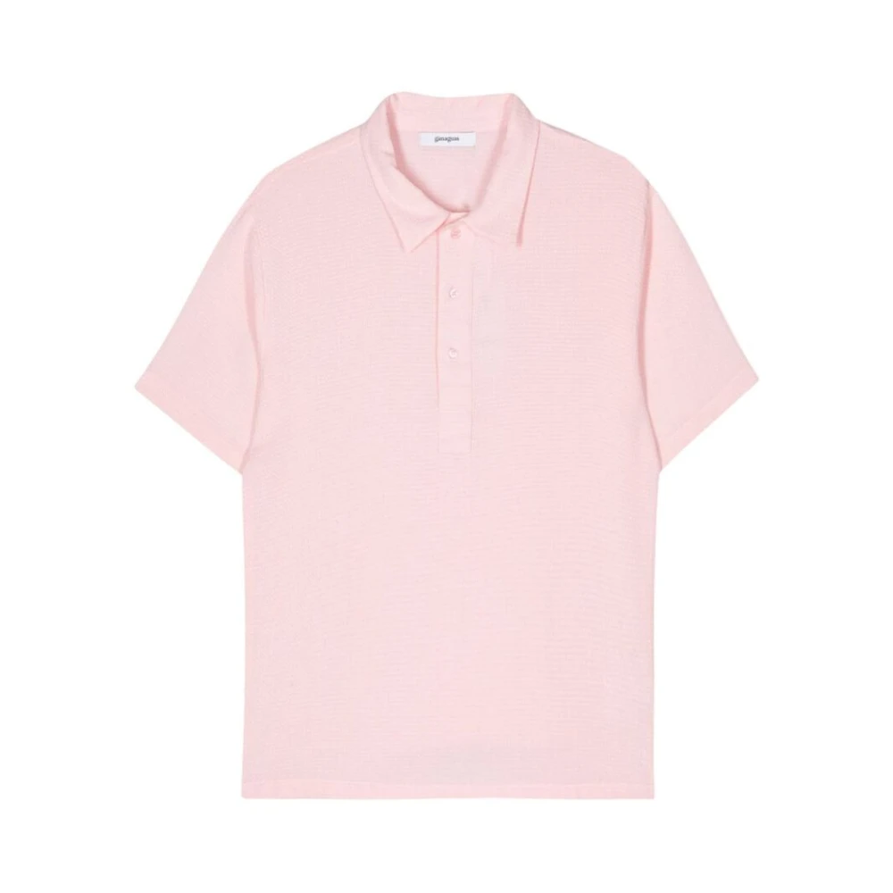 Gimaguas Roze Katoenen Polo Sweater Pink Heren