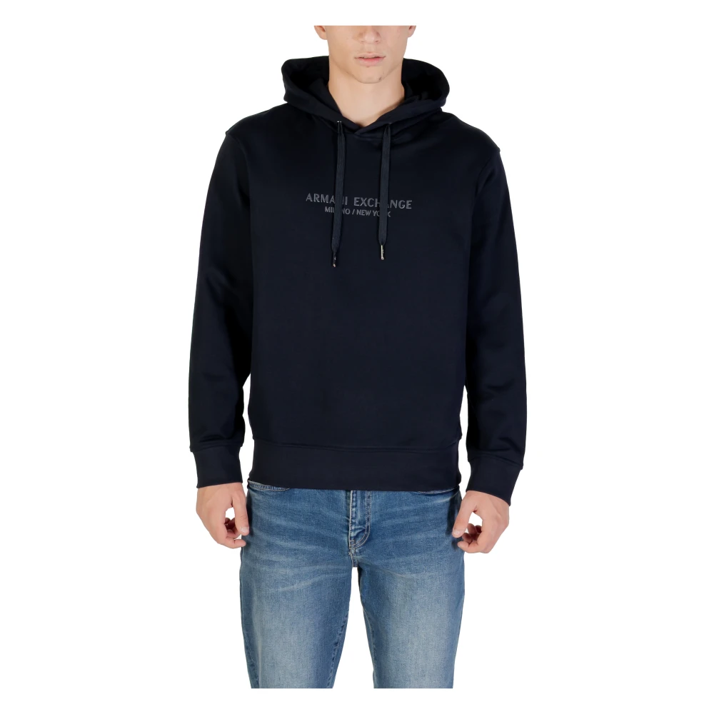Armani Exchange Men's Blue Modern Hoodie Xm001294 Af20934 - Hoodies - Xl - Sweatshirts & Hoodies