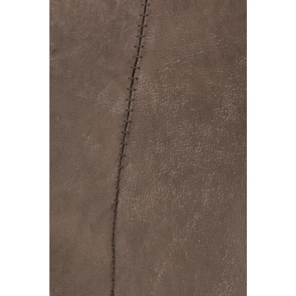 Giorgio Brato Beige Leren Jas met Hoge Kraag en Meerdere Zakken Beige Heren