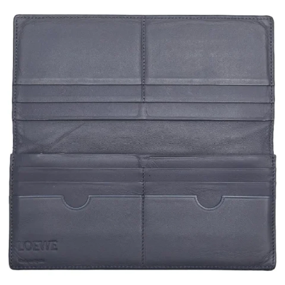 Loewe Pre-owned Leather wallets Black Dames