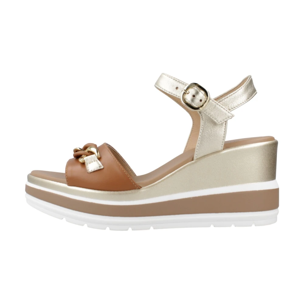 Nerogiardini Multicolor Wedges, Female, 5 Uk, Sandalia Cuna Wedge Sandals