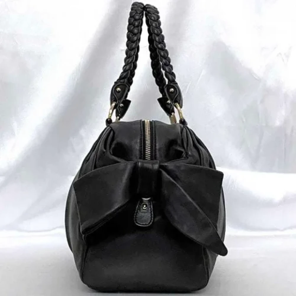 Salvatore Ferragamo Pre-owned Leather handbags Black Dames