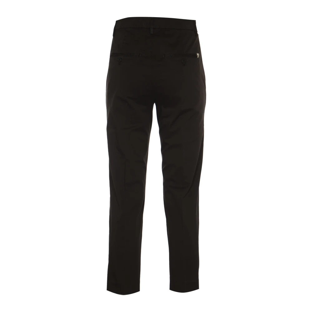 Dondup Cropped Trousers Black Dames