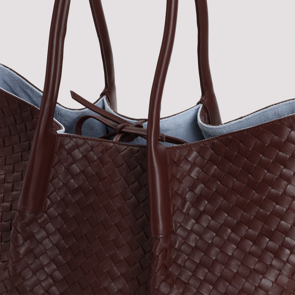 Bottega Veneta Bruin Lunar Intreccio Tote Tas Brown Dames