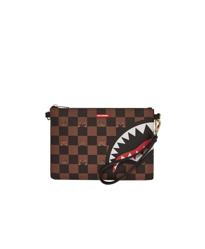 requin-character-check-pouchette-multicolore