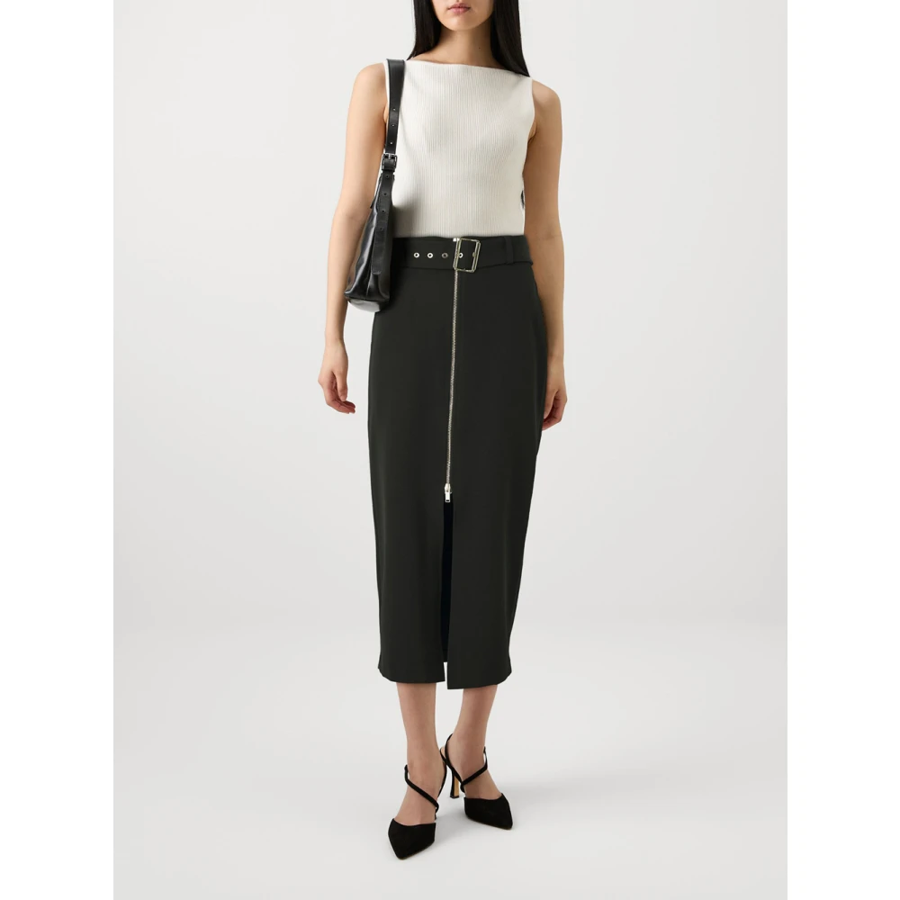 Liu Jo Zwarte Rok met Rits en Riem Black Dames