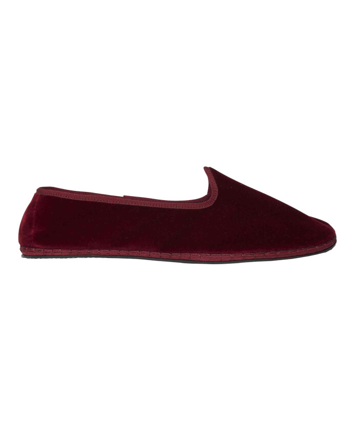 chaussures-unisexes-en-velours-bordeaux-uni