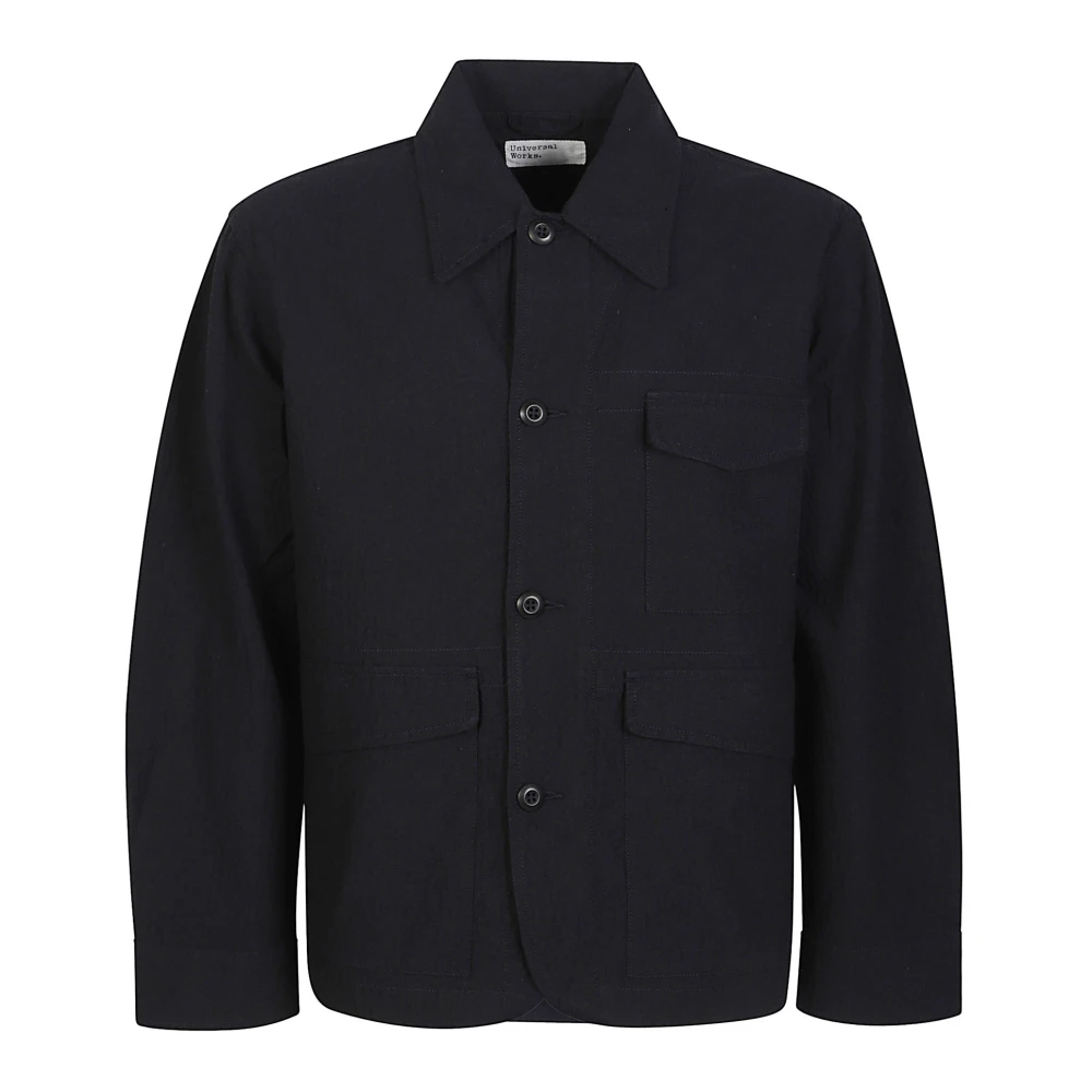 Universal Works Men's Blue Light Jackets, M, Light Jacket