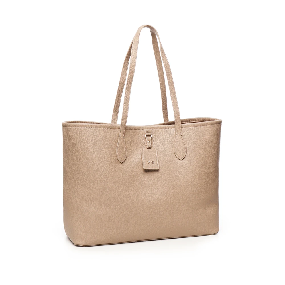V73 Beige Schoudertas met Bovenhandvatten Beige Dames